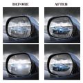 【Ready Stock】 2PCS Car Rearview Mirror Anti-Fog Film Anti-glare Waterproof Rainproof Film. 