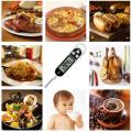 Digital LCD Cooking Food Meat Probe Kitchen BQB Thermometer Temperature Test Pen - Instant Read,Plastic, pack of 1.