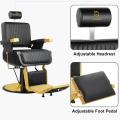 Barber Chair, Barber Chair Hydraulic Salon Chair Heavy Styling Chairs for Hair Stylist Barber Salon Equipment Black. 