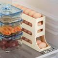 4 Tier Egg Tray for 30 Eggs Automatically Fridge Container. 