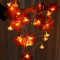 1.5M/3M LED Maple Leaves Pumpkin Garland String Lights Led Fairy Light Home Decoration. 