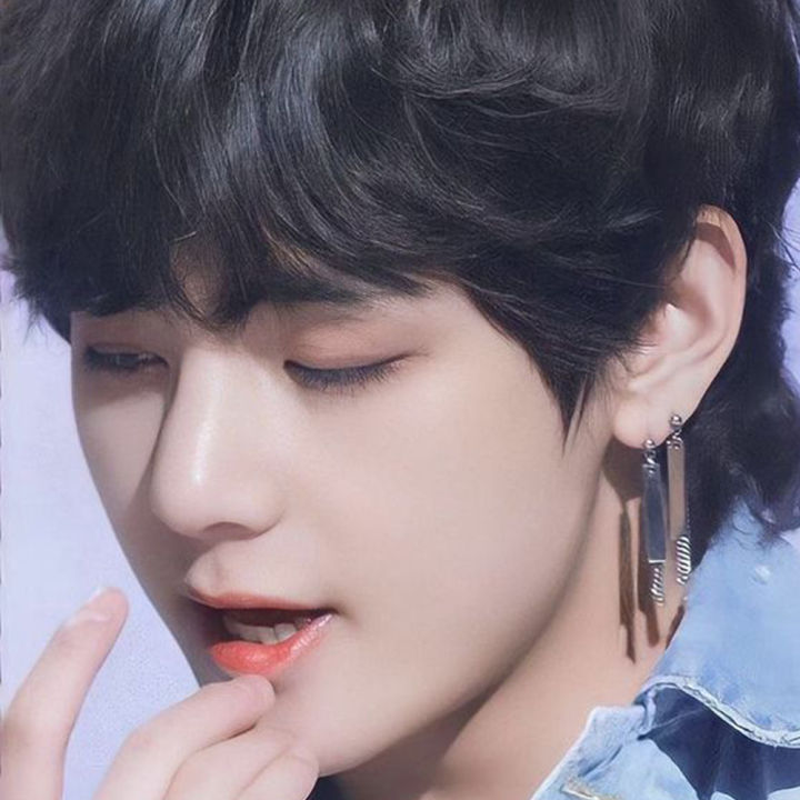 KPOP%20Idol%20BTS%20Taehyung%20V%20Earrings%20Love%20for%20Women%20-%20Image%205