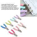 Single Hole Paper Puncher Multifunctional 7Pcs Easy To Use Single Hole Puncher Colorful for Label Clothing Ticket Scrapbook. 