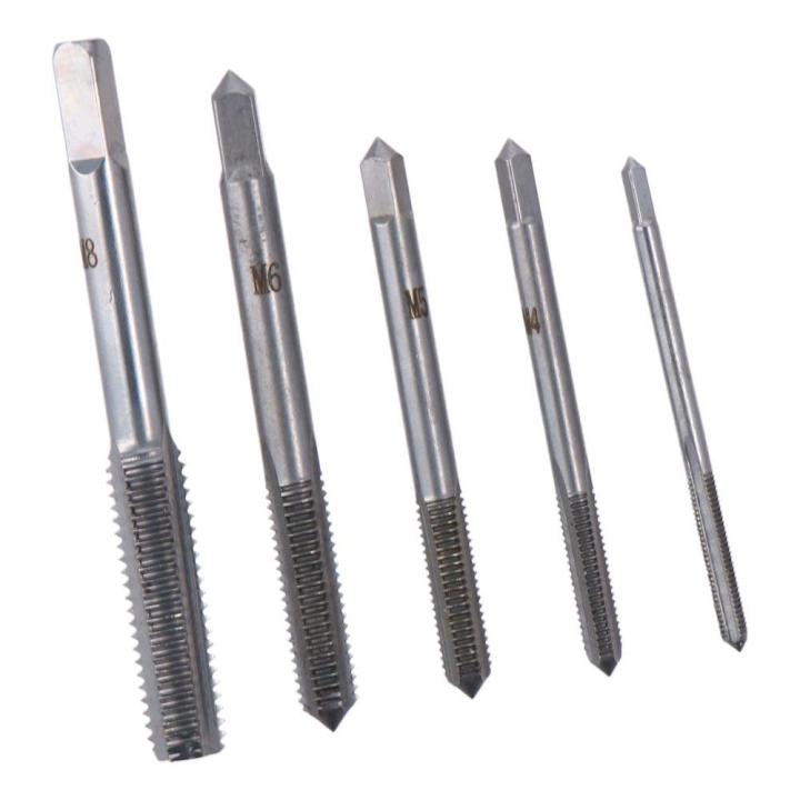 5pcs%20Durable%20M3%20M4%20M5%20M6%20M8%20Hand%20Threading%20Tap%20Set%20Straight%20Flutes%20Metric%20Thread%20Screw%20Taps%20High%20Speed%20Steel%20Uncoated%20-%20Image%206