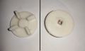 Blender Motor Coupler 5CM 4 Teeth Round No Screw or With Screw White 1 pcs.