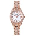 SKMEI 1741 Women Stainless Steel Analogue Date Watch For -Rose Gold. 