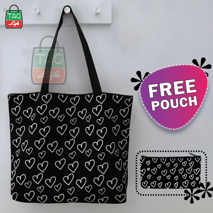 TAG%20Lifestyle%20Canvas%20Tote%20Bag/Fashionable%20Top%20Handle%20Bag%20Off%20White%20Color%20with%20Zipper%20for%20girls%20For%20University/College/Trendy%20Fashionable%20Women%20with%20free%20pouch%20-%20Image%207