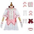 Anime Magical Girl Kaname Madoka Cosplay Costume Magica Kaname Dress Wig Kaname Madoka Outfits for Comic Con.