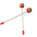 12 Pcs Round Rainbow Hammer Percussion Sticks Orff Percussion Instrument Sticks Drumsticks for Kids Child Mallet Musical Toy. 