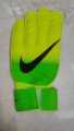 Football Hand Gloves - Yellow and Green. 