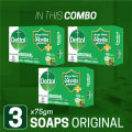 Dettol Soap Original Pack of 3 (75gm X 3), Bathing Bar Soap with protection from 99.99% illness-causing germs. 