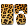 Animal print, skin pattern, leopard print, tiger print, toilet carpet, three-piece bathroom anti-slip mat, to figure the foot mat, cross-border delivery.