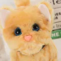Electric Plush Cat Cognitive Ability Interactive Ability Fine Workmanship Barking Walking Electric Cat Plush Toys for Kids. 