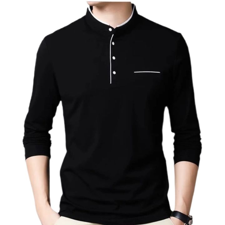 BLACK%20COLOR%20COTTON%20LONG%20SLEEVE%20SMART%20T-SHART%20FOR%20MEN%20.%20-%20Image%202