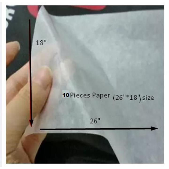 Oil Paper / Baking Paper for Cake Making Special Tools 26"* 18" size 10 pieces paper