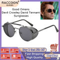 Good Omens Devil Crowley David Tennant Sunglasses Retro Frame Vintage Metal Round Punk Glasses Men Cosplay Props Eyewear Women. 