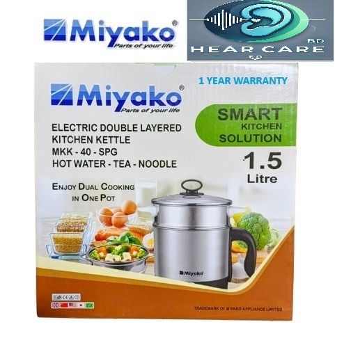 ⚡ Miyako MKK-40 SPG Smart Dual Cooking Electric Kettle & Steamer — One Pot, Endless Cooking Possibilities!