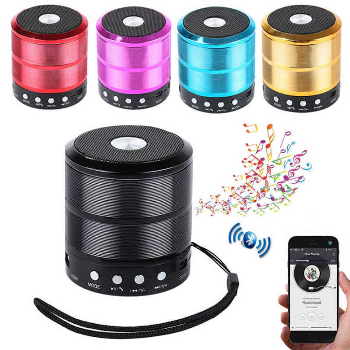 WS 887 Wireless Bluetooth Speaker TF, USB, FM, AUX Portable Music Mini Speaker - Bluetooth Speaker By  Gadget Shop