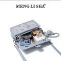 Menglisha 2024 New Embroidered Blue Handbag Fashion and Versatile One-Shoulder Crossbody Bag. 