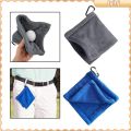 [Lslhj] Golf Ball Cleaning Towel Wipe Cloth Club Head Cleaner with Hanging Buckle for Equipment. 