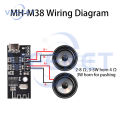 5v 5w Wireless Bt5.1 Audio Module Type-C Port Stereo Sound Amplifier Board For Audio Diy Modifications Mh-Mx38. 