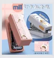 Small cute staplers stationary for daily work and school office binding. 