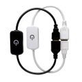1Pce USB manual rotation/touch LED dimming switch controller desk lamp fan switch cable power cord USB interface.