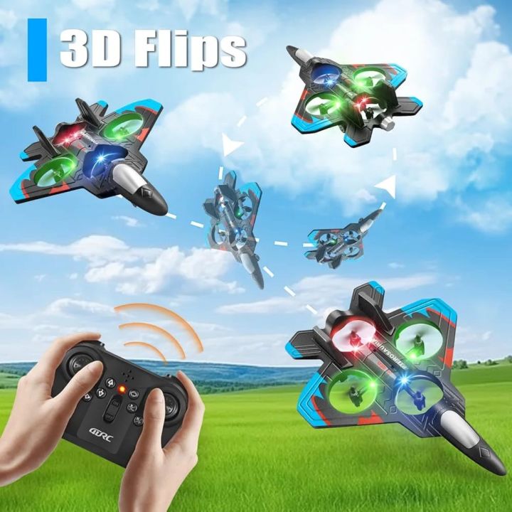 Velocity%202.4GHz%20Flying%20Drone%20Jet%20Fighter%20RC%20airplane%202.4GHz%20Remote%20Control%20Air%20plane%20360%20Stunt%20Spin%20Remote%20Light%20RC%20Plane%20Toy%20-%20Image%203