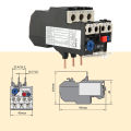 BR2-25 Thermal Overload Relay Rated Current 7A-10A Industrial Use for Home. 