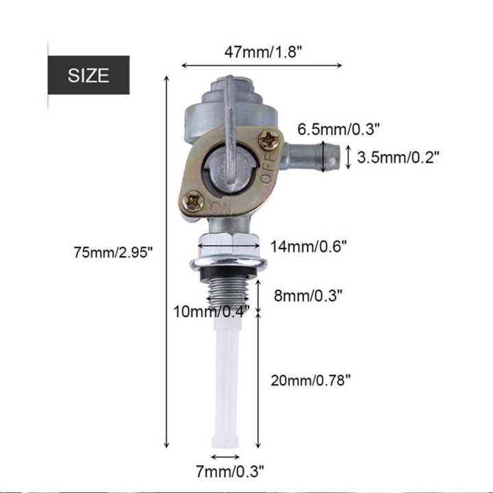 【Top Selling Item】 Fuel switch valve fuel tank petcock oil tap help ...