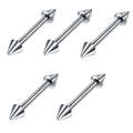 60Pcs Kit 16/14G Jewelry Tongue Tragus Ear Eyebrow Lip Nose - 8mm.