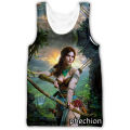Pheshion New Fashion men/women Tomb Raider 3D printed sleeveless vest streetwear men loose sporting tank tops A104. 