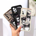 Jizetin for OPPO Reno6 4G Back Cover Shy Kuromi Ladder Camera Soft Rubber Mobile Phone Case.