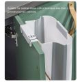 Folding Trash Can with Scraper Storage Box for Kitchen Wastebasket Paper Recycle Waste Disposer Dustbin Wastebin Bucket Garbage.