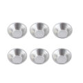 【Great Selection】 6pcs Non-stick Baking tool Heat-resistant Aluminum alloy Baking tool set Egg tart Mould 6pcs set Cupcake mold for Home baking Pastry making Professional bakery Dessert lovers Party supplies. 