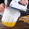 2.5l Baking Measuring Cup Transparent e Scale Mixing Bowl With Lid Kitchen Tools capacity:2500ml.