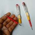 Tester Multi Screwdriver Electrical Testing Multi-functional Pen Flat & star Double Head pen 2 in 1 Function 100-500V Voltage Detector Probe - 2Pcs.