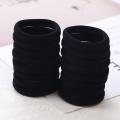 50pcs/bag 40mm Pure White Hair Holders Rubber Bands Elastics Girl Women Tie Gum Headband Hair Accessories Elastic Hair Bands. 