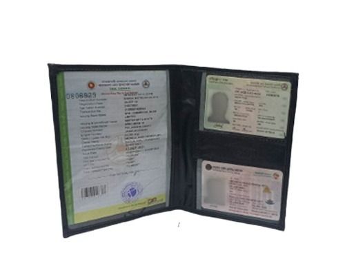 License Pouch Bag PU Leather Documents Holder for Car & Bike Synthetic Leather and Waterproof Bike Documents Holder for Bikers Keep Car Paper Safe, Use License Pouch Bag Documents Holder for bike ,Car, vehicle Made in own factory with PU Leather