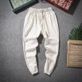 2022 new Joggers Cargo Pants for Men Casual Hip Hop Hit Color Pocket Male Trousers Sweatpants Streetwear Ribbons Techwear Pants.