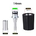 High Pressure Washer Hose Insert Fittings D14 D15mm Ring Nut M22 Car Washer Water Cleaning Hose Pipe Fitting Twist Connector. 