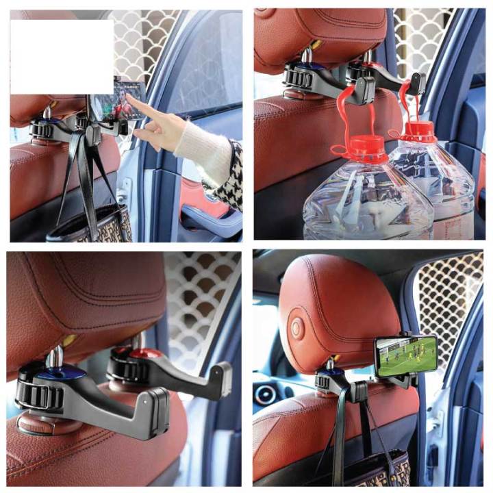 Adjustable Car Hooks Mobile Phone Holder Stand Portable Car