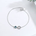【Limited edition】 S925 sterling silver smile bracelet female creative cute ins net red bracelet light luxury temperament hand ornament.