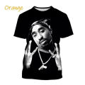 New Fashion Hip-hop Rapper Tupac Shakur 3D Printed T-shirt Fashion Personality 2Pac Hip-hop Street Style Neutral Casual T Shirt. 