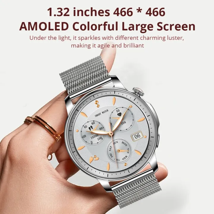 COLMI%20V65%20Smartwatch%20Women%201.32%20Inch%20AMOLED%20Bluetooth%20Call%20Smart%20Watch%20Custom%20Dial%20Watches%20Heart%20Rate%20Tracker%20For%20Android%20IOS%20-%20Image%202