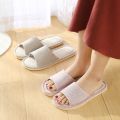 Home Slippers Flip Flops Flax Slippers Indoor Bedroom Women House Shoes Spring Autumn Ladies Footwear Uni Lovers Flat Shoes. 