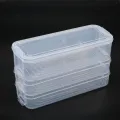 Kobwa Plastic Storage Bins, Refrigerator Storage Box,Food Storage Containers With Lid For Kitchen Fridge Cabinet Freezer Desk Organizer. 