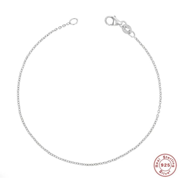 Aide 925 Sterling Silver Minimalist Thin Slim Chain Bracelets For Women Gift 18K Gold Plated Simple Stackable Versatile Bracelet