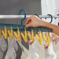 Multi-Function8Clothes Hanger Student Clothes Hanger Underwear Socks Household Hangers Plastic Clothes Hanger Drying Windproof. 