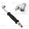 2-in-1 Air Inflator Hose Nozzle for Head Chuck Gauge Car Tire Pressure. 